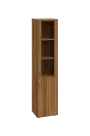 ENP 5 - 4DS kancelářská skříň, 2-dveřová/prosklená, pravá, 1800x400x400, ořech světlý