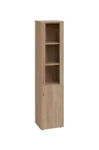 ENP 5 - 4DS kancelářská skříň, 2-dveřová/prosklená, pravá, 1800x400x400, dub bardolino