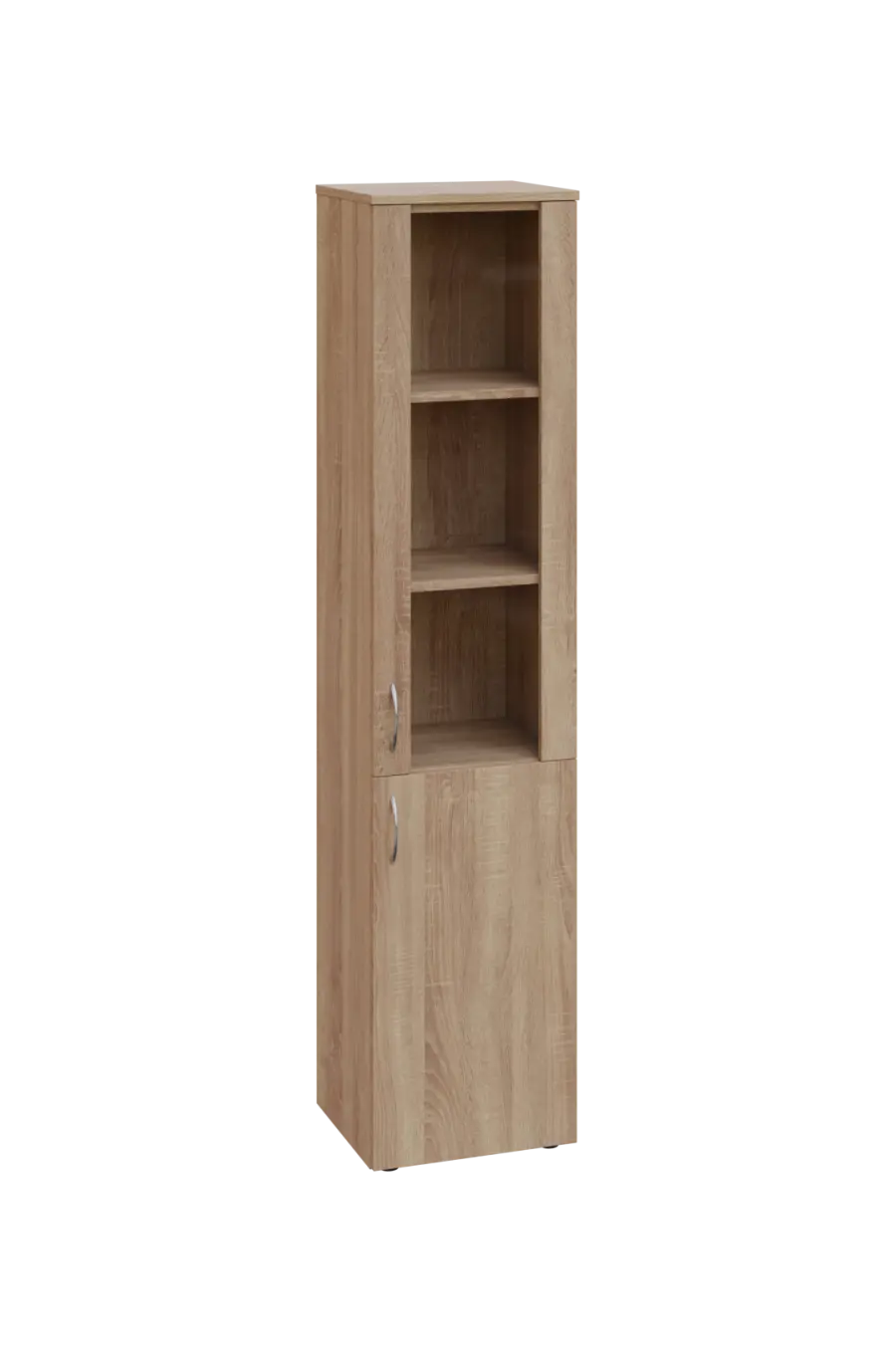 ENP 5 - 4DS kancelářská skříň, 2-dveřová/prosklená, pravá, 1800x400x400, dub bardolino