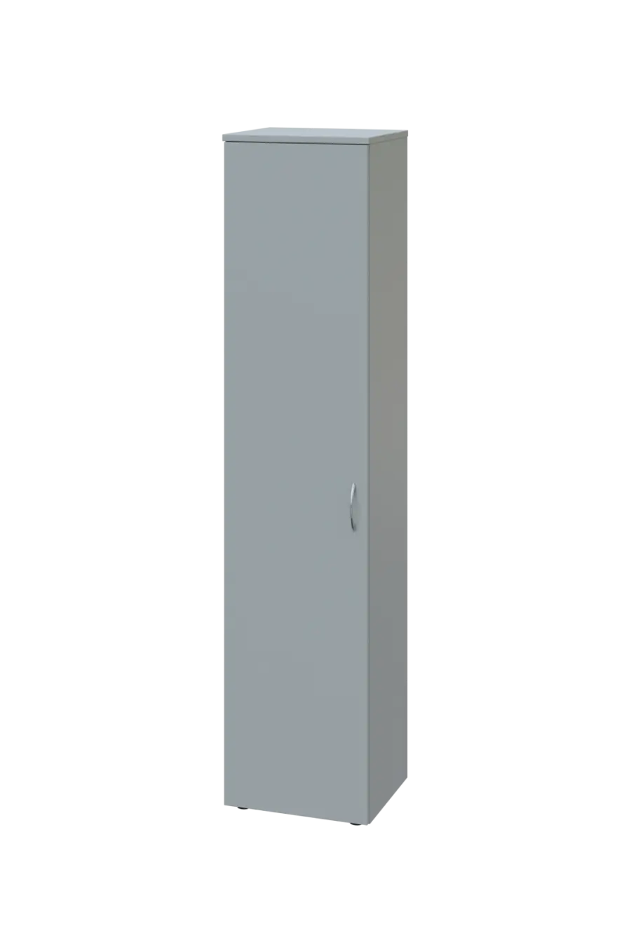 ENP 5 - 4D kancelářská skříň, 1-dveřová, levá, 1800x400x400, šedá