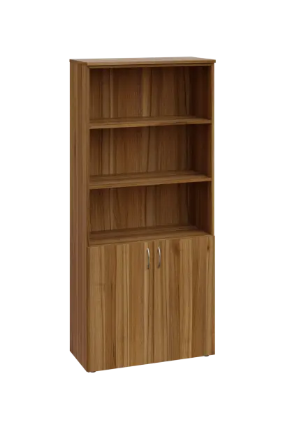 ENP 5 - 8DN3 kancelářská skříň, 2-dveřová/nika, 1800x800x400, ořech světlý