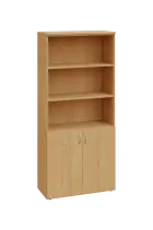 ENP 5 - 8DN3 kancelářská skříň, 2-dveřová/nika, 1800x800x400, javor horský