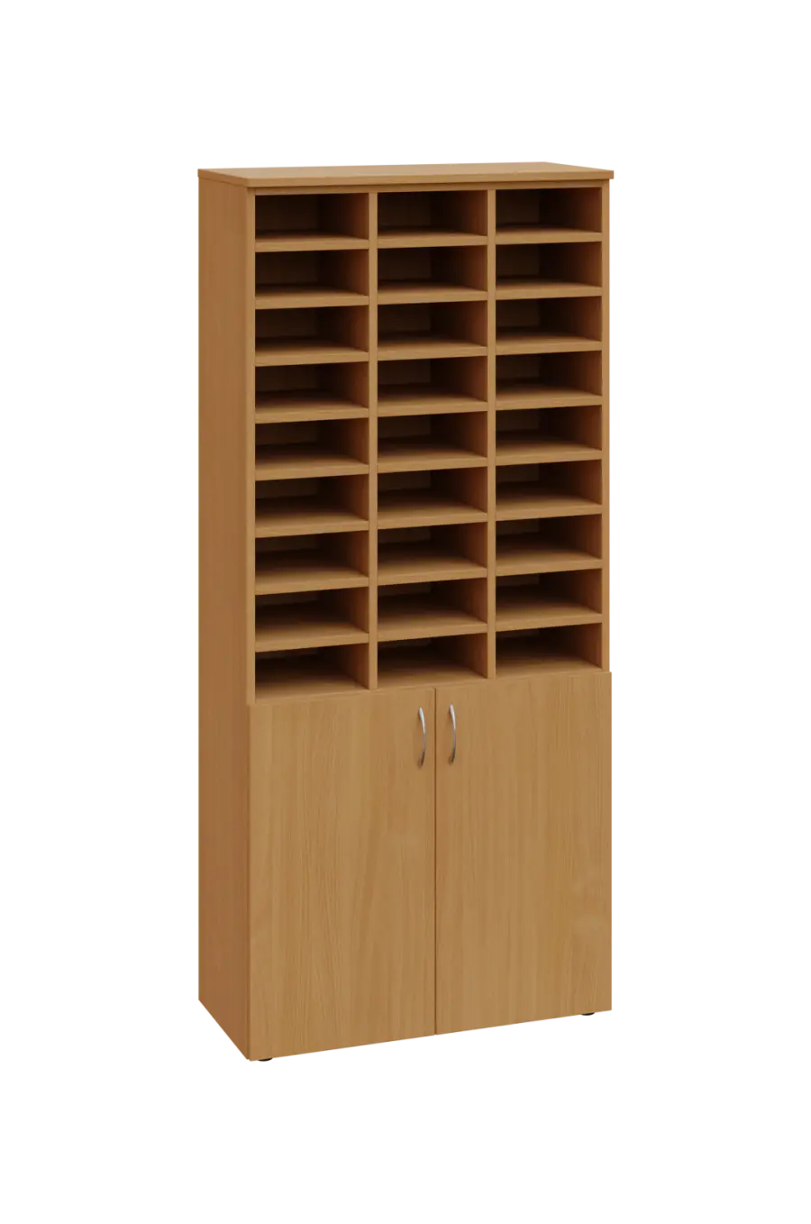 ERGP - 5 kancelářská skříň, 2-dveřová, 3 x registrační vložka, 1800x800x400, buk Royal