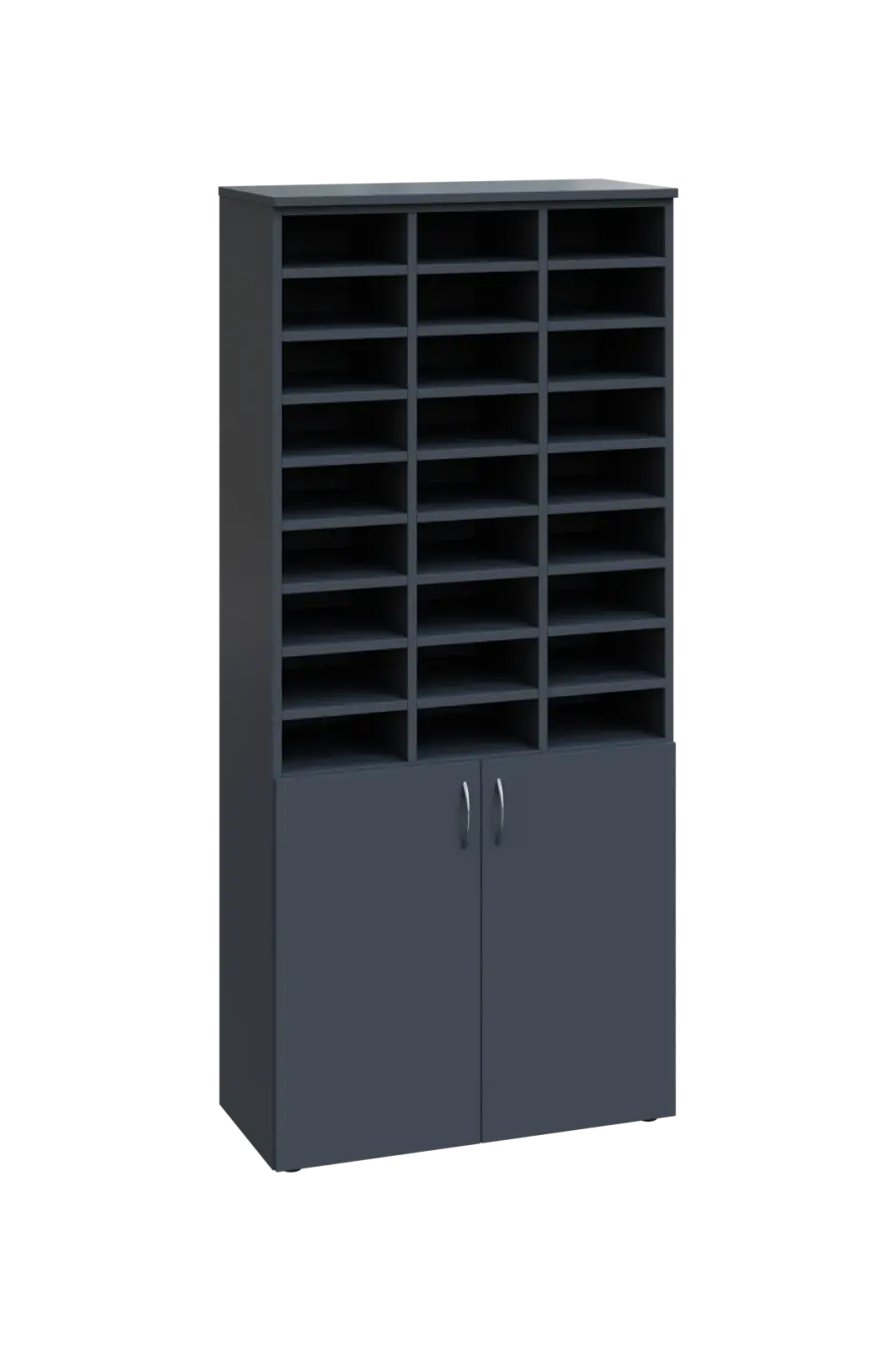 ERGP - 5 kancelářská skříň, 2-dveřová, 3 x registrační vložka, 1800x800x400, antracit