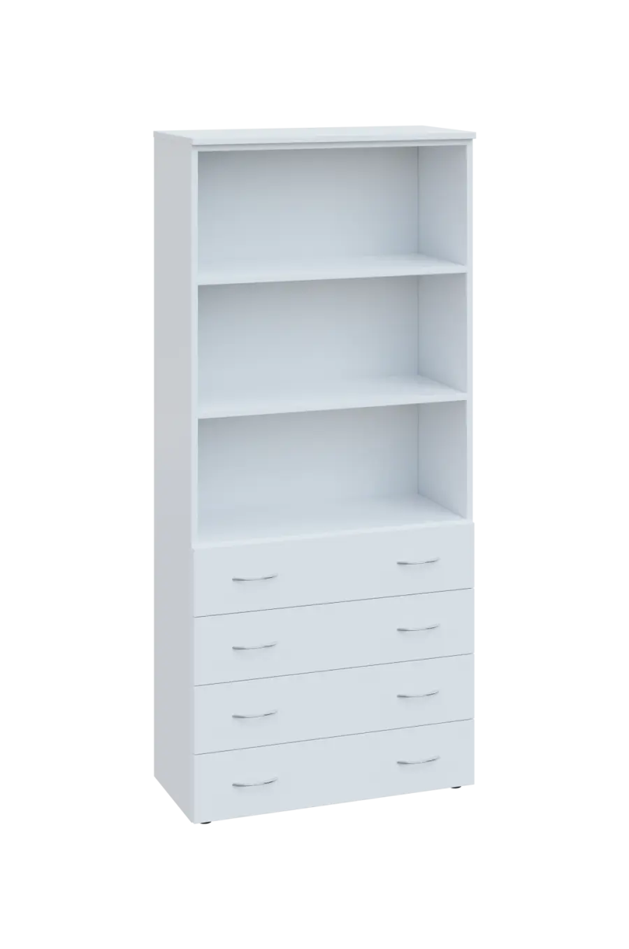 ENP 5 - 84ZN kancelářská skříň, 4-zásuvková/nika, 1800x800x400, bílá