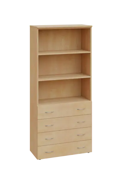 ENP 5 - 84ZN kancelářská skříň, 4-zásuvková/nika, 1800x800x400, bříza irská