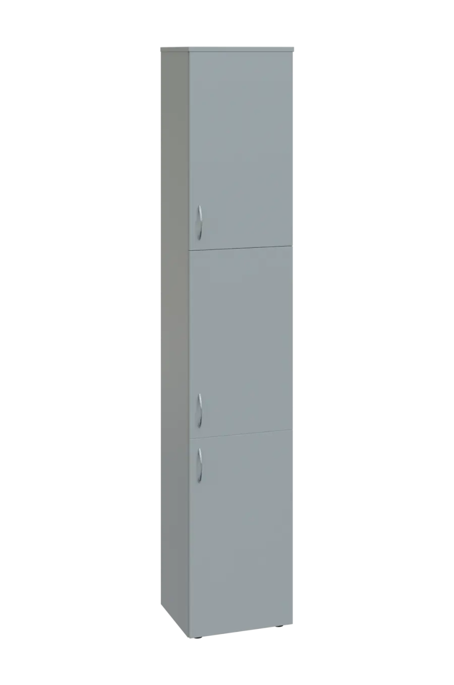 ENP 6 - 43D kancelářská skříň, 3-dveřová, pravá, 2150x400x400, šedá