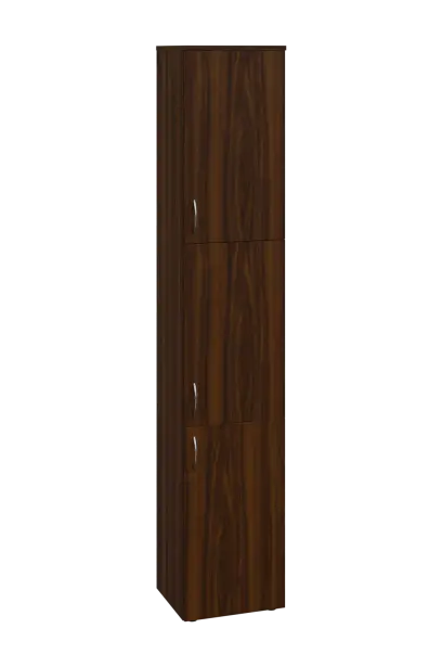 ENP 6 - 43D kancelářská skříň, 3-dveřová, pravá, 2150x400x400, ořech královský