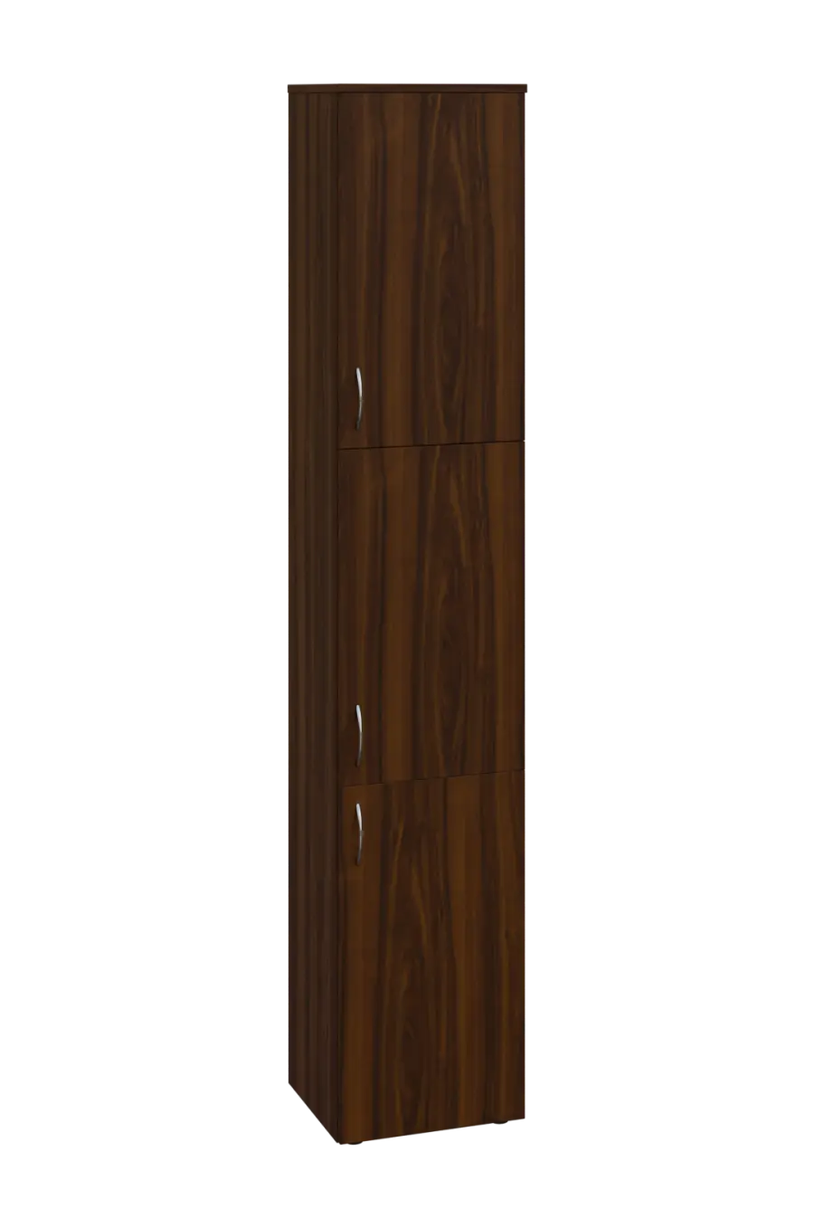 ENP 6 - 43D kancelářská skříň, 3-dveřová, pravá, 2150x400x400, ořech královský