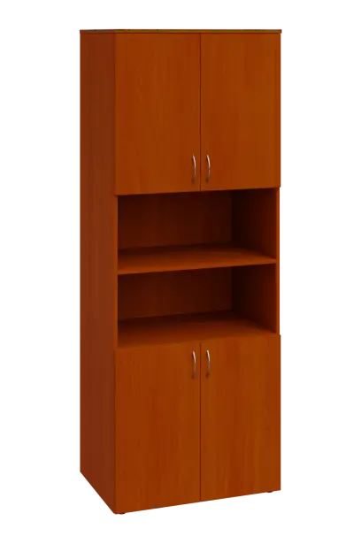 ENP 6 - 84DN kancelářská skříň, 4-dveřová/nika, 2150x800x400, třešeň šumavská