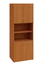 ENP 6 - 84DN kancelářská skříň, 4-dveřová/nika, 2150x800x400, olše jantar