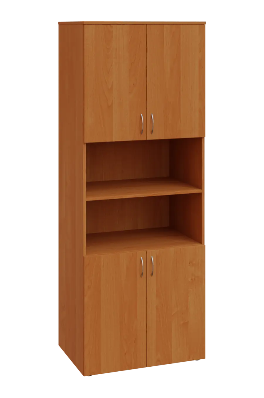 ENP 6 - 84DN kancelářská skříň, 4-dveřová/nika, 2150x800x400, olše jantar