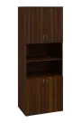 ENP 6 - 84DN kancelářská skříň, 4-dveřová/nika, 2150x800x400, ořech královský