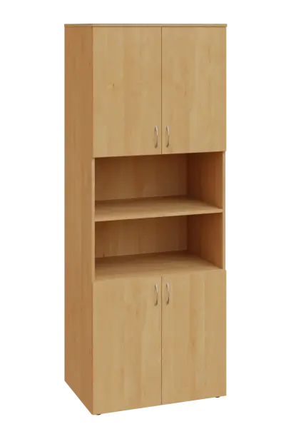 ENP 6 - 84DN kancelářská skříň, 4-dveřová/nika, 2150x800x400, javor horský