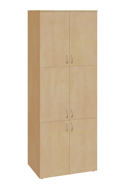 ENP 6 - 86D kancelářská skříň, 6-dveřová, 2150x800x400, bříza irská