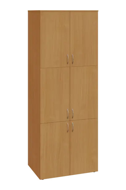 ENP 6 - 86D kancelářská skříň, 6-dveřová, 2150x800x400, buk Royal