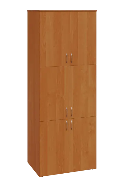 ENP 6 - 86D kancelářská skříň, 6-dveřová, 2150x800x400, olše jantar