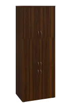 ENP 6 - 86D kancelářská skříň, 6-dveřová, 2150x800x400, ořech královský