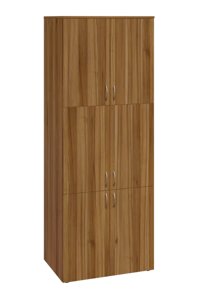 ENP 6 - 86D kancelářská skříň, 6-dveřová, 2150x800x400, ořech světlý