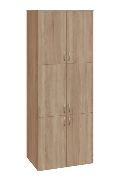 ENP 6 - 86D kancelářská skříň, 6-dveřová, 2150x800x400, dub bardolino