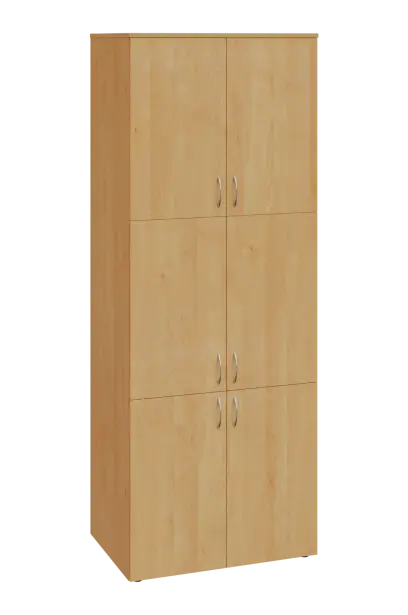 ENP 6 - 86D kancelářská skříň, 6-dveřová, 2150x800x400, javor horský