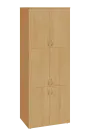ENP 6 - 86D kancelářská skříň, 6-dveřová, 2150x800x400, javor horský