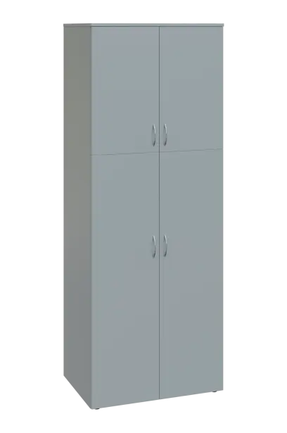 ENP 6 - 84D kancelářská skříň, 4-dveřová, 2150x800x400, šedá