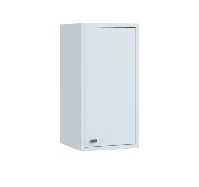 QH - 3D skříňka horní, pravá lamino - bílá