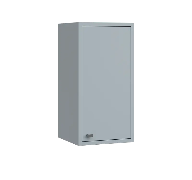 QH - 3D skříňka horní, pravá lamino - šedá