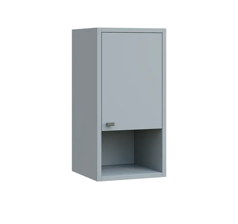 QH - 3ND skříňka horní, pravá lamino - šedá