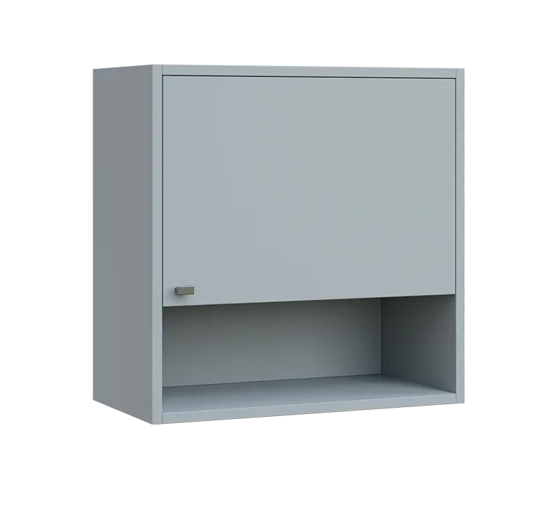 QH - 6ND skříňka horní, pravá lamino - šedá