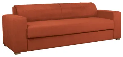 MALAGA rozložitelná pohovka, lamely HR, látka BEST 10 - látka cihlová