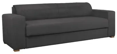 MALAGA rozložitelná pohovka, lamely HR, látka BEST 06 - látka tm.šedý melír