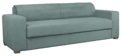 MALAGA rozložitelná pohovka, lamely HR, látka BEST 29 - látka mátová