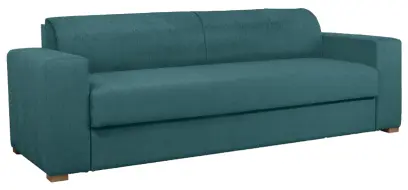 MALAGA rozložitelná pohovka, lamely HR, látka BORA B 57 -  látka tyrkysová