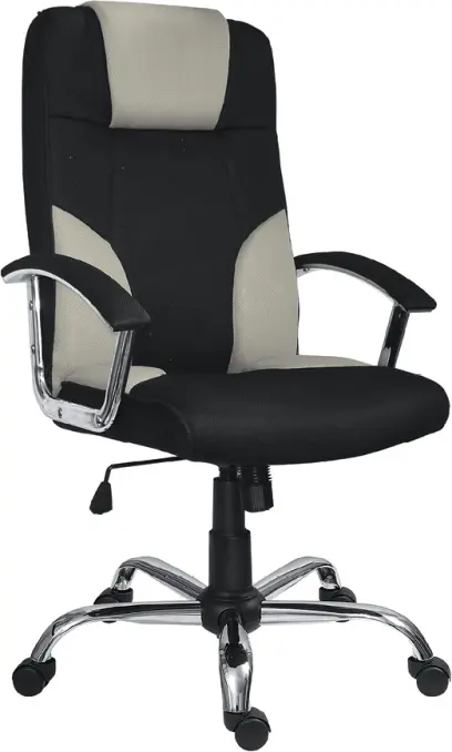 CAMERON křeslo kancelářské, černošedé