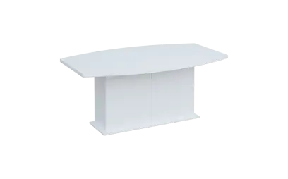 SJDS 180 stůl jednací, soudková deska lamino - bílá