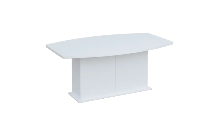 SJDS 180 stůl jednací, soudková deska lamino - bílá