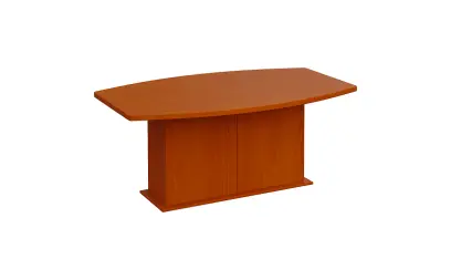 SJDS 180 stůl jednací, soudková deska lamino - třešeň šumavská