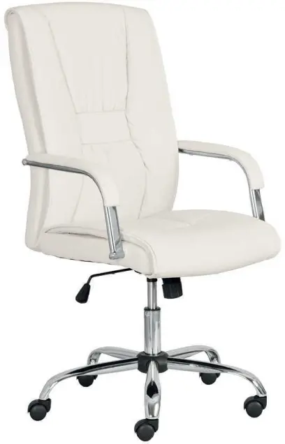 SERGIO křeslo kancelářské, EKO-PU slonová kost