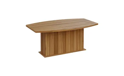 SJDS 180 stůl jednací, soudková deska lamino - ořech světlý