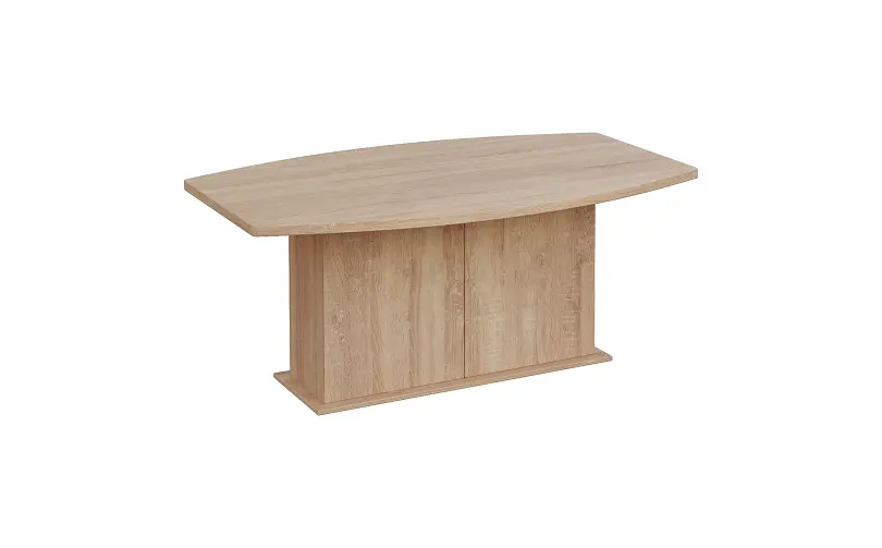 SJDS 180 stůl jednací, soudková deska lamino - dub bardolino