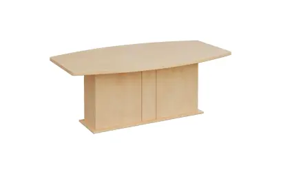 SJDS 200 stůl jednací, soudková deska lamino - bříza irská