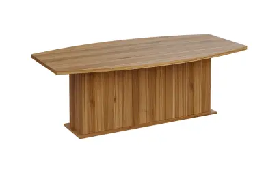 SJDS 220 stůl jednací, soudková deska lamino - ořech světlý