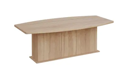 SJDS 220 stůl jednací, soudková deska lamino - dub bardolino