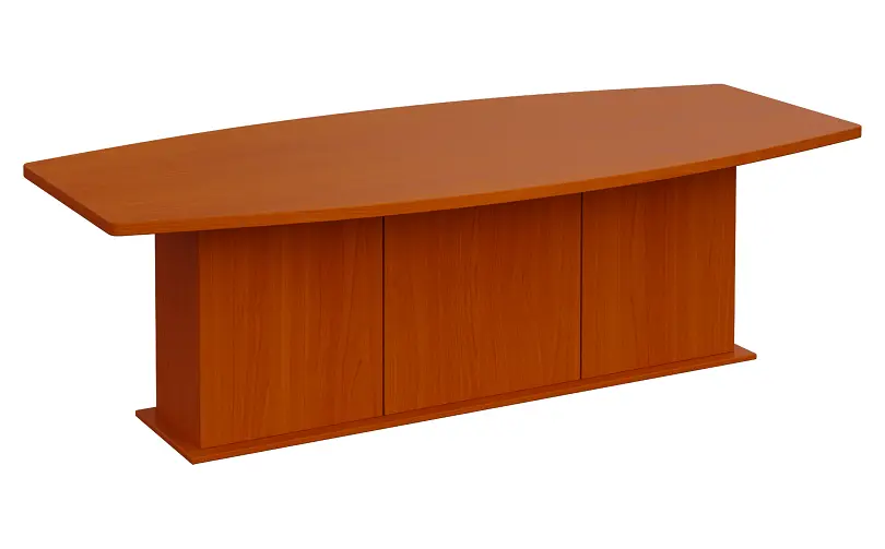 SJDS 250 stůl jednací, soudková deska lamino - třešeň šumavská