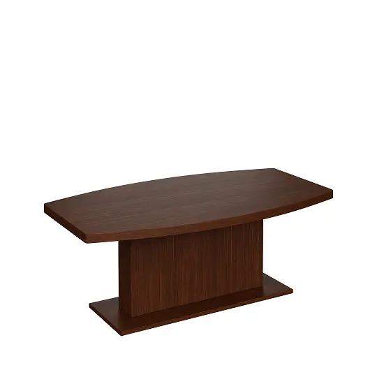 SKOS 120 stůl konferenční, soudková deska lamino - ořech královský