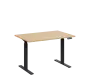 AERO 05 výškově nastavitelný stůl, kovová podnož antracit, deska 25 mm, široký 1200 mm, bříza irská AERO 05 výškově nastavitelný stůl, kovová podnož antracit, deska 25 mm, široký 1200 mm, bříza irská