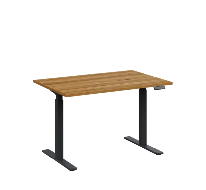 AERO 05 výškově nastavitelný stůl, kovová podnož antracit, deska 25 mm, široký 1200 mm, ořech světlý AERO 05 výškově nastavitelný stůl, kovová podnož antracit, deska 25 mm, široký 1200 mm, ořech světlý