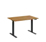 AERO 05 výškově nastavitelný stůl, kovová podnož antracit, deska 25 mm, široký 1200 mm, ořech světlý AERO 05 výškově nastavitelný stůl, kovová podnož antracit, deska 25 mm, široký 1200 mm, ořech světlý
